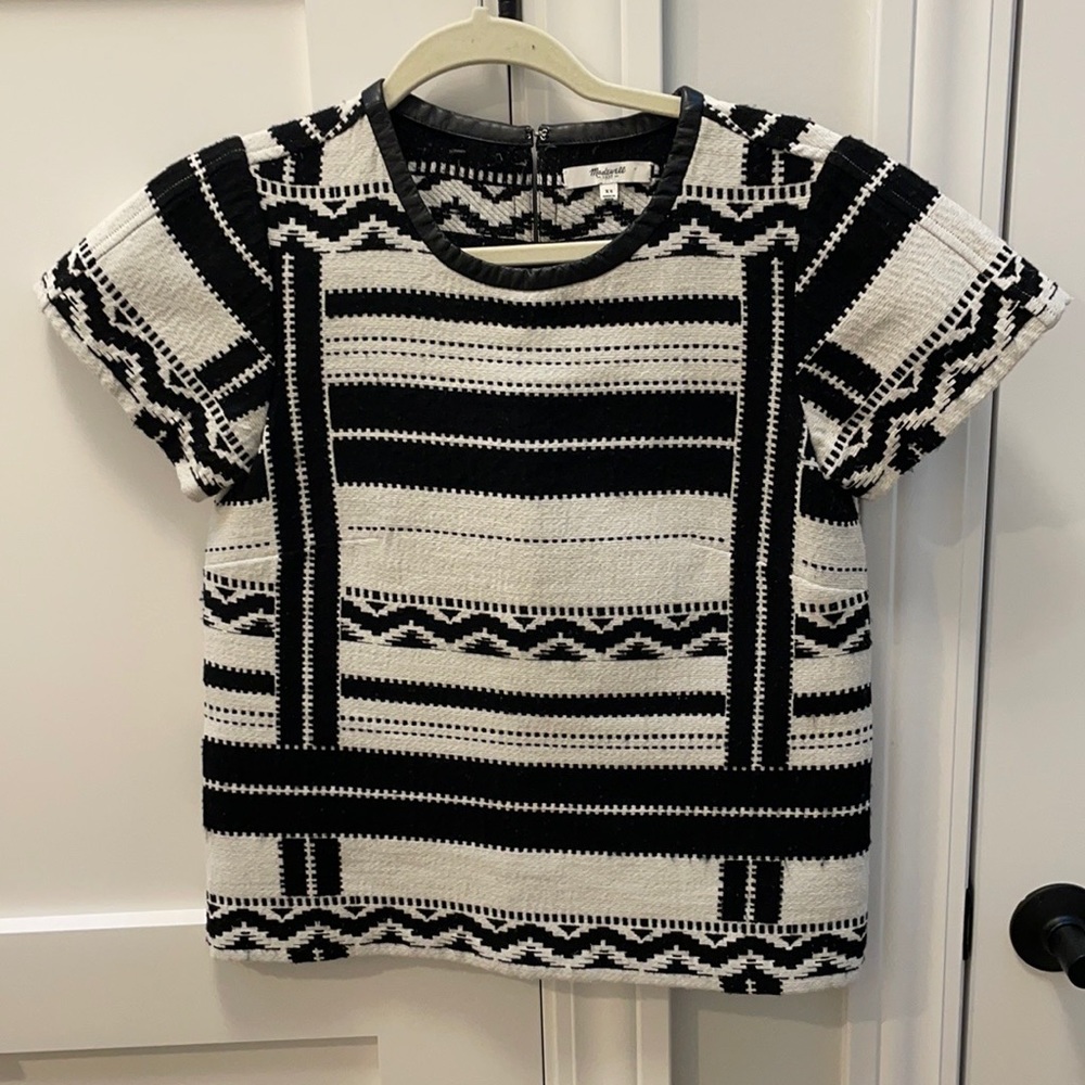 Madewell Geometric Jacquard Top - Picture 3 of 12